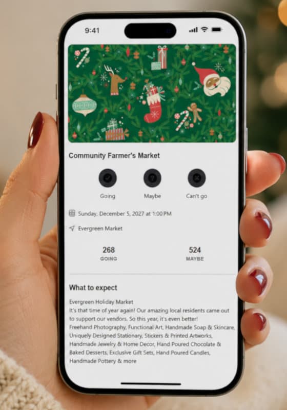 Screenshot of a Facebook event listing